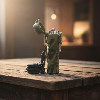 Tor ch shape military arc lighter
